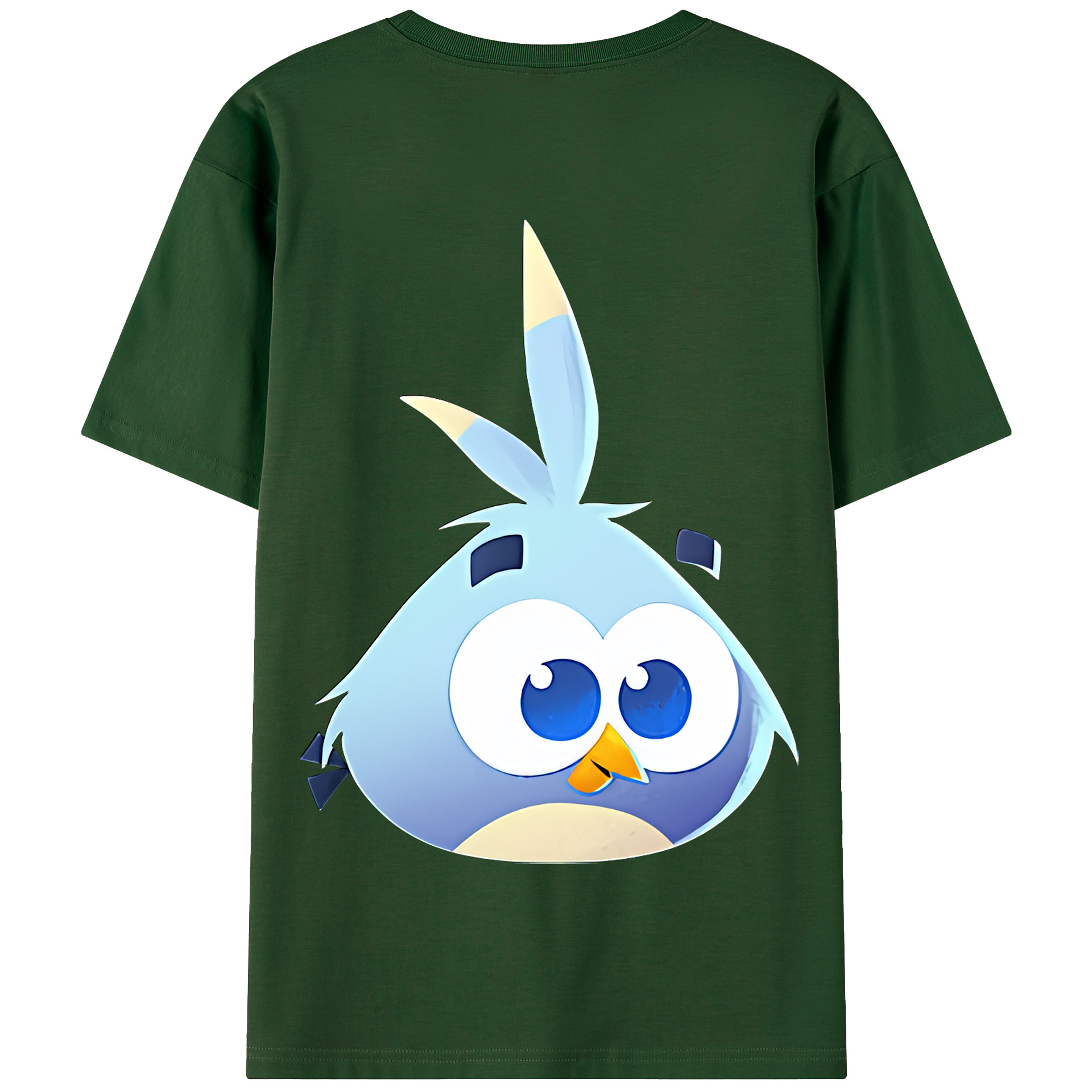 （画像用） Angry Birds アングリーバード 綿100％半袖Tシャツ（背面プリント）